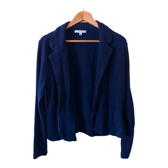 CAbi Breakthrough Sweater Blazer Women's Size XL Blue - Picture 2 of 8